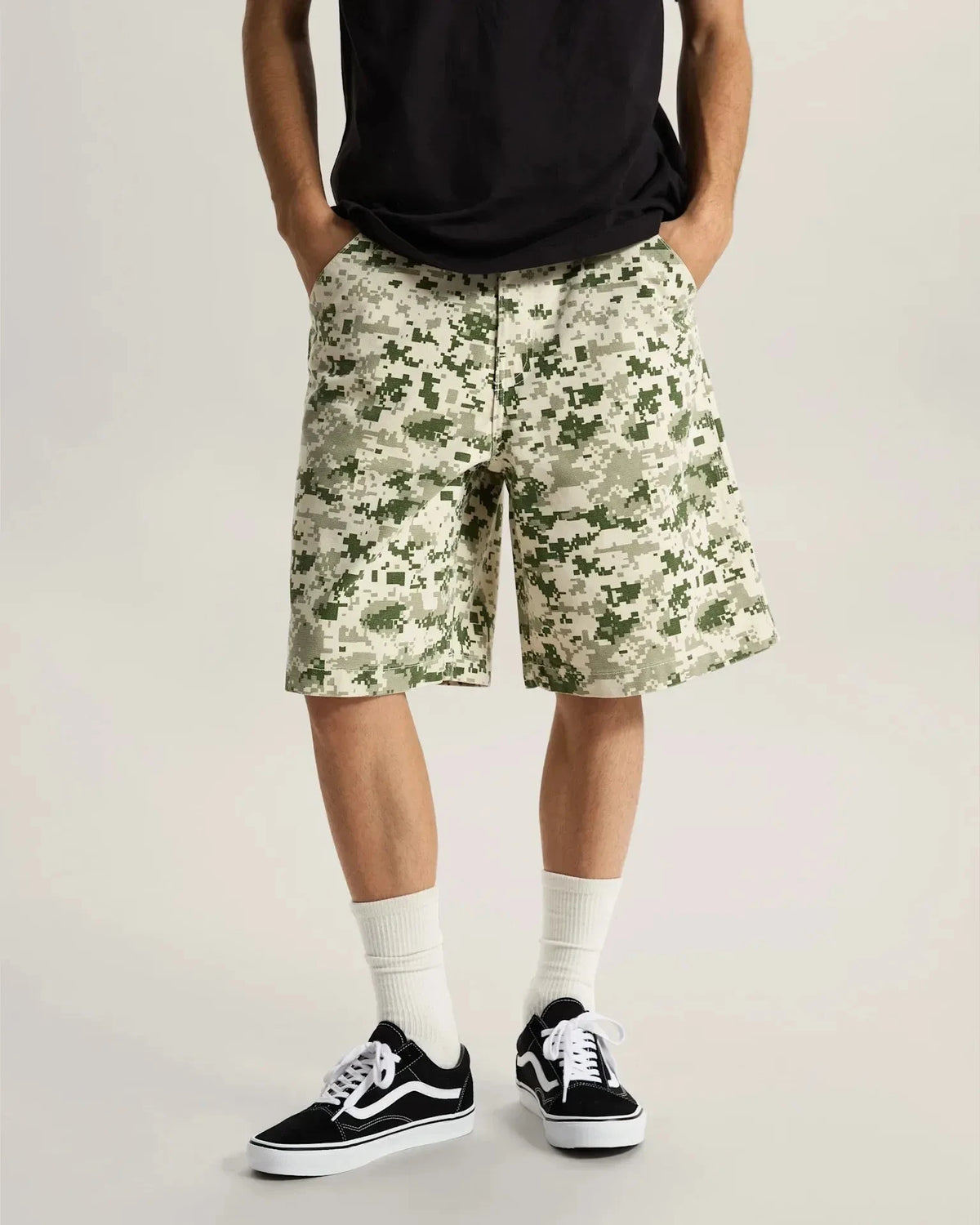Vans Check 5 Baggy Canvas Short Digi Camo Shorts Vans 