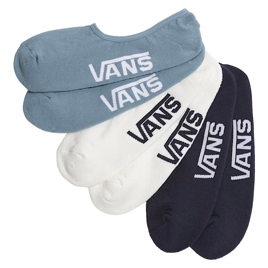 Vans Classic No Show Sock 3 Pack Parisian Night/Blue 9.5-13 Socks Vans 