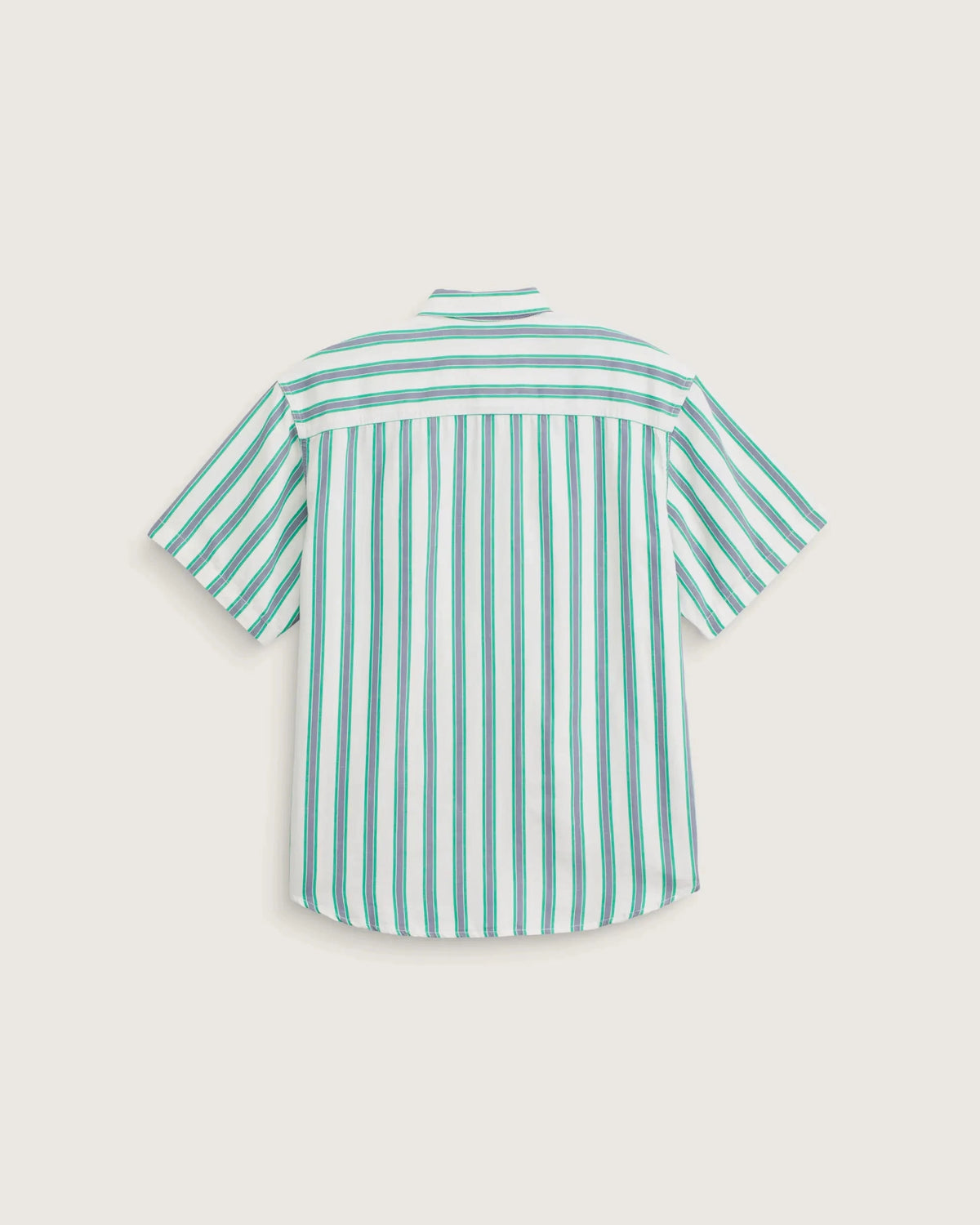 Vans Lawson Stripe Shirt White/Vivid Verdant Green shirts Vans 