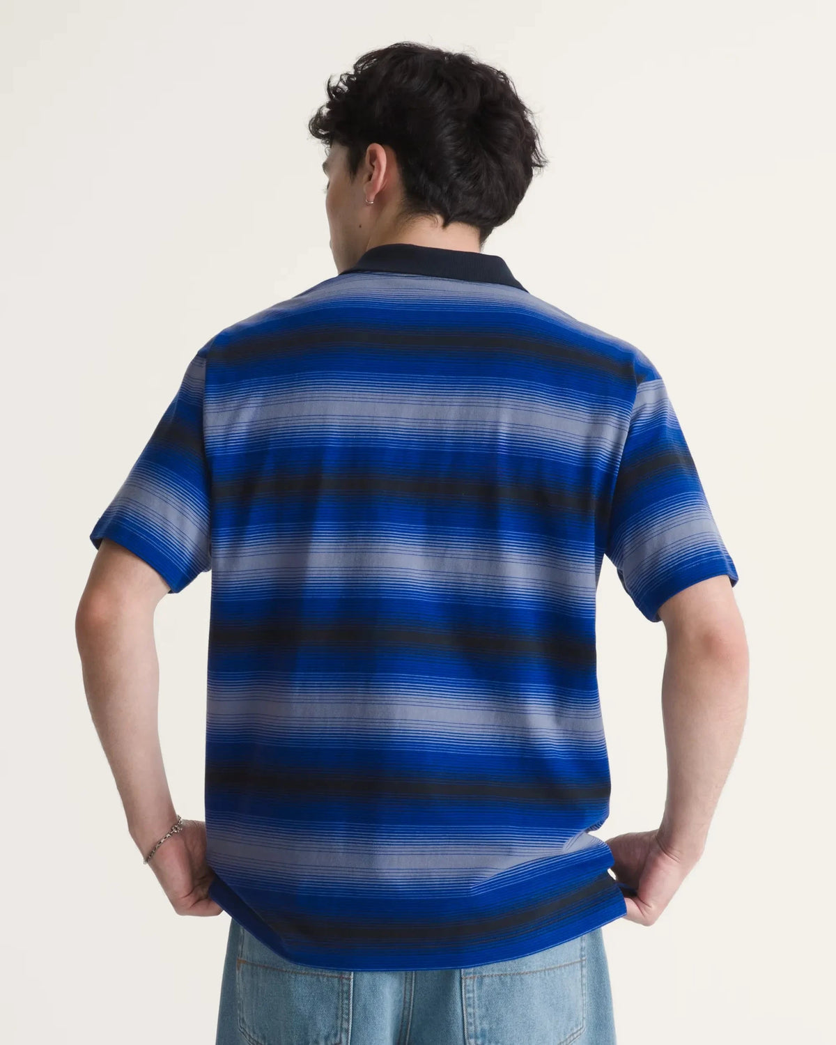 Vans Molino Shadow Stripe Polo Royal Cobalt shirts Vans 