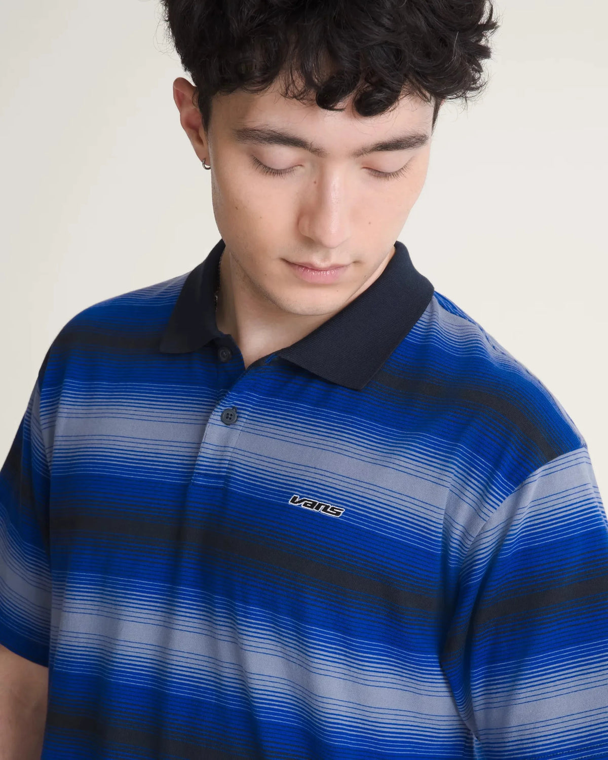 Vans Molino Shadow Stripe Polo Royal Cobalt shirts Vans 