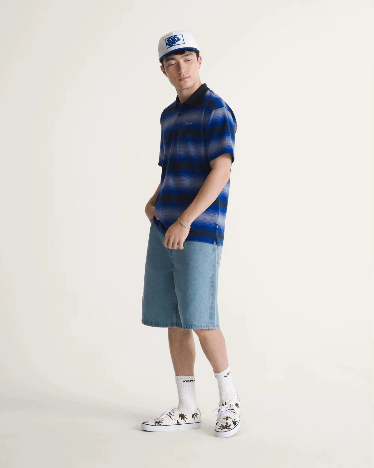 Vans Molino Shadow Stripe Polo Royal Cobalt shirts Vans 