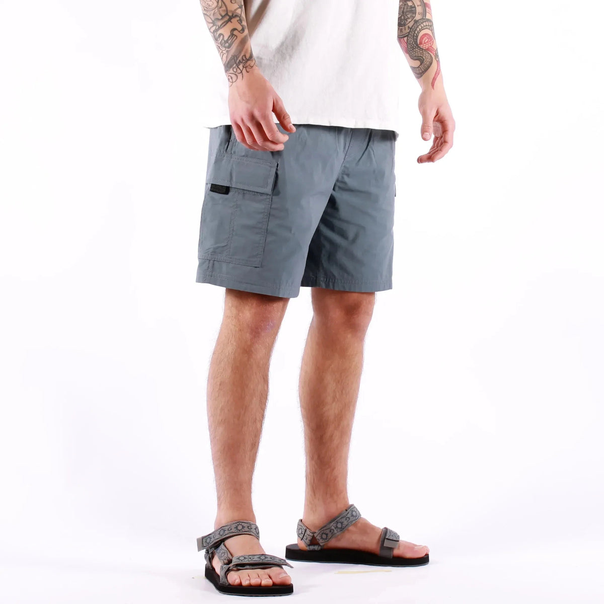 Vans Primary Cargo Loose Elastic Boardshort Stormy Weather Shorts Vans 