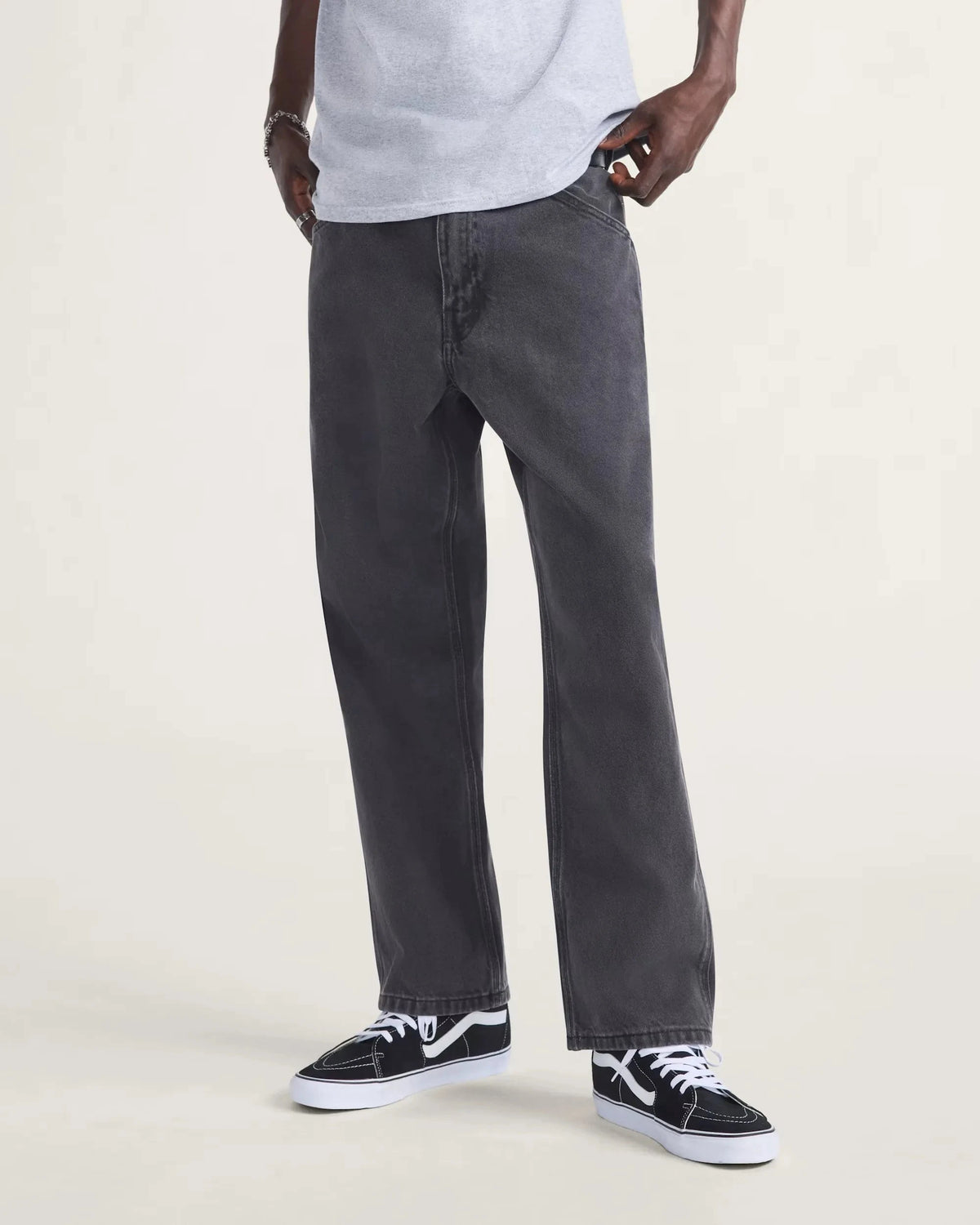 Vans Skate Check-5 Loose Denim Pants Black Pants Vans 