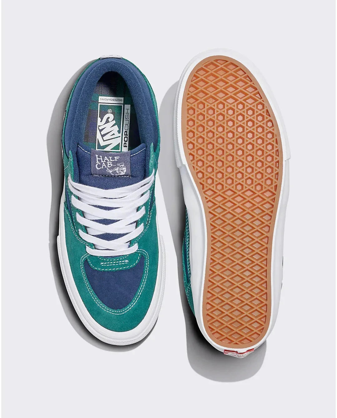 Vans Skate Half Cab Tartan Blue/Green footwear Vans 