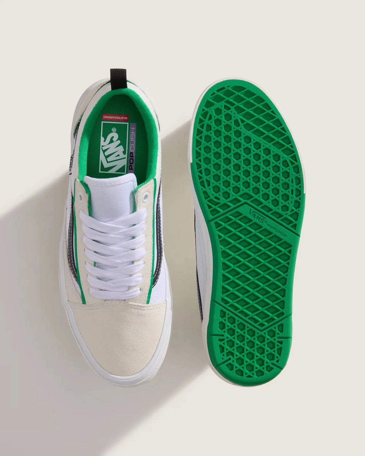 Vans Skate Old Skool Waffle Cup White/Green footwear Vans 