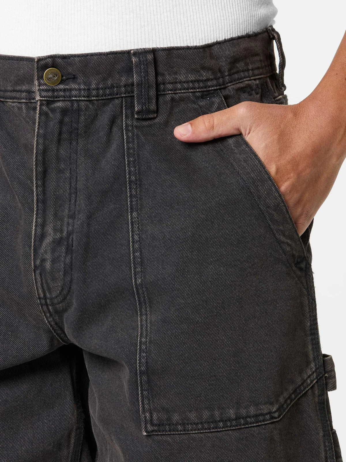 Vans Skate Utility Loose Denim Shorts Black Shorts Vans 