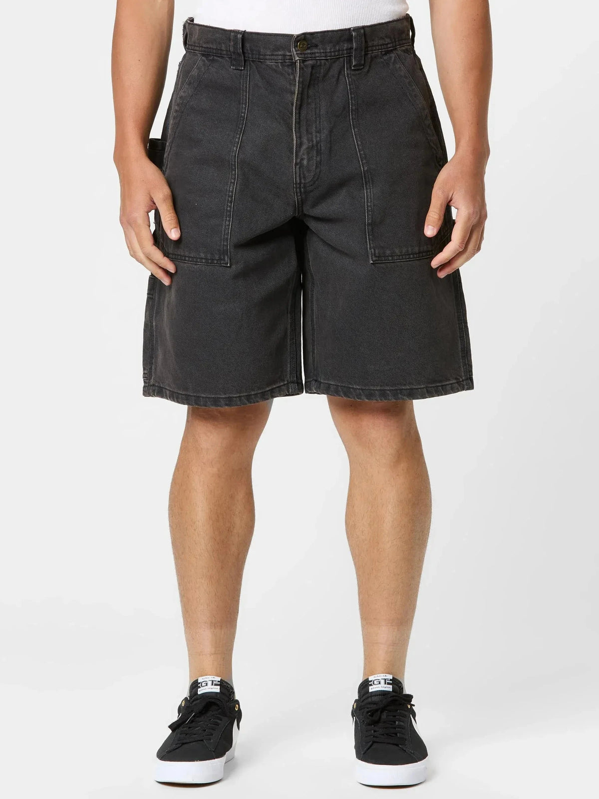 Vans Skate Utility Loose Denim Shorts Black Shorts Vans 