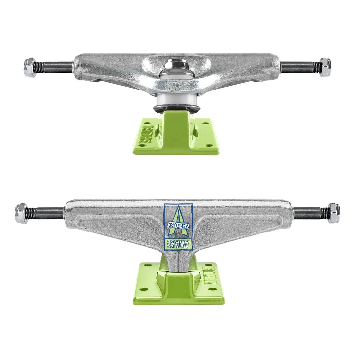Venture Hi V-Light Scribble Trucks Silver/Lime trucks Venture 