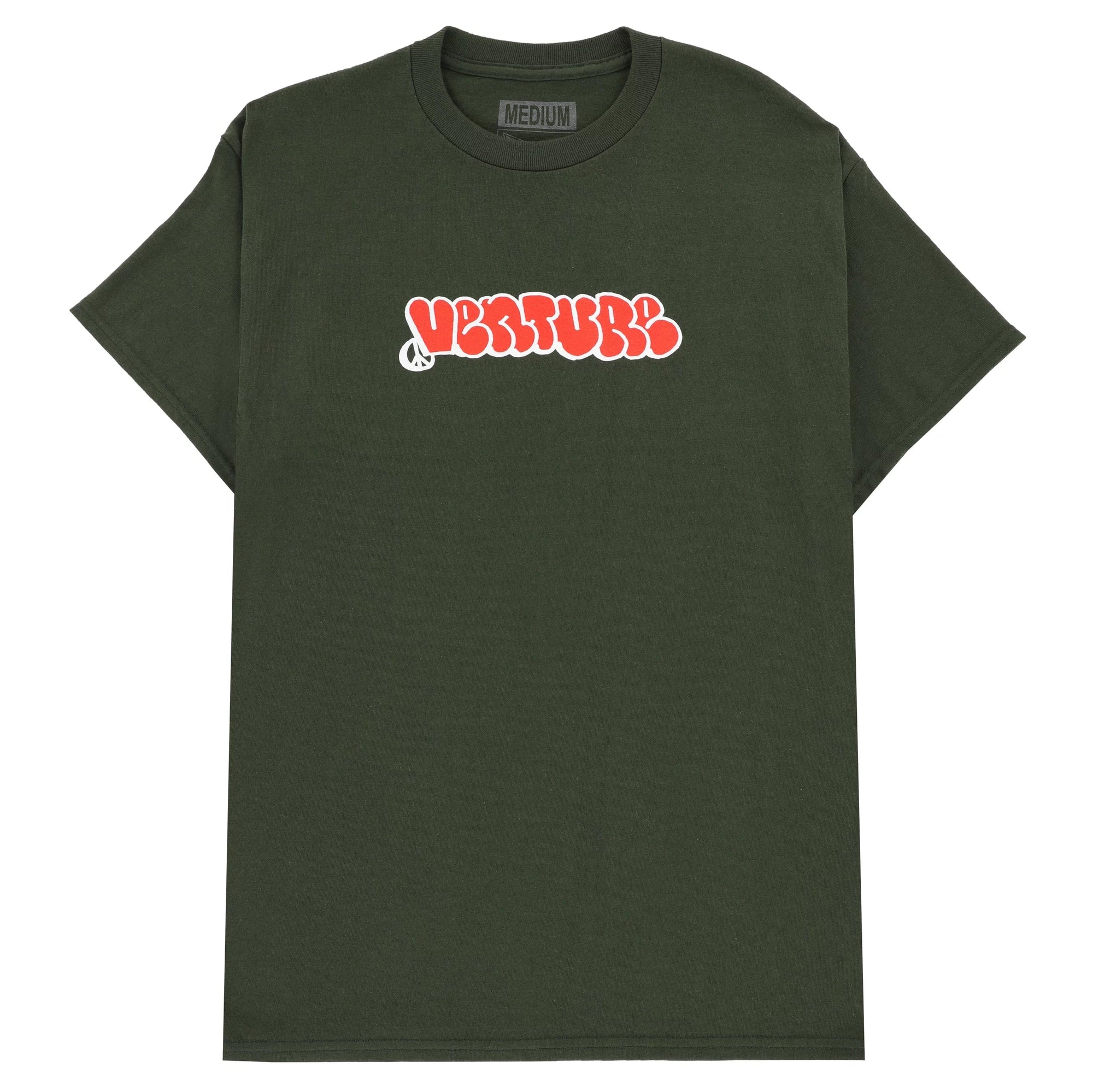 Venture Throw Tee Forest Green/Red/White tees Venture 