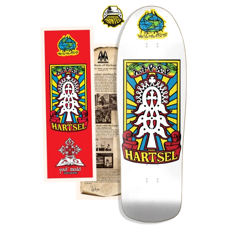World Industries Jeff Hartsel Yout Model Screened Deck LTD 9.4375 decks World Industries 