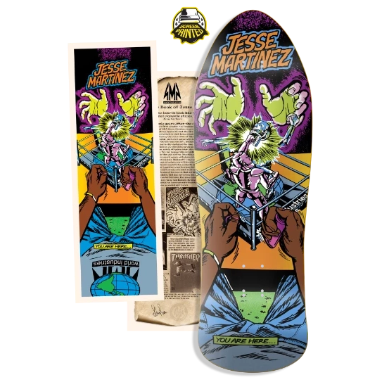 World Industries Jesse Martinez Rock'em Sock'em Screened Deck LTD 10.1 decks World Industries 