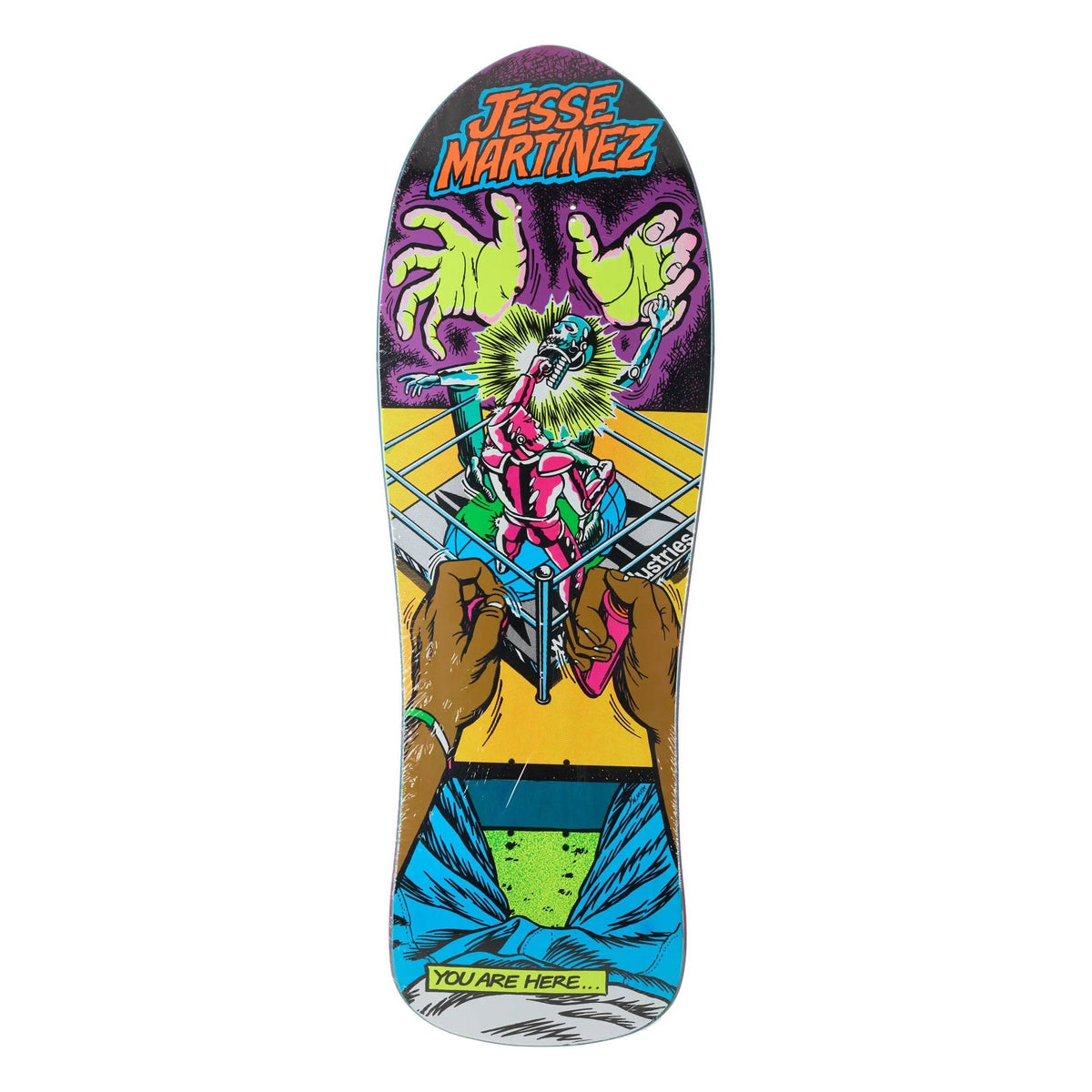 World Industries Jesse Martinez Rock'em Sock'em Screened Deck LTD 10.1 decks World Industries 