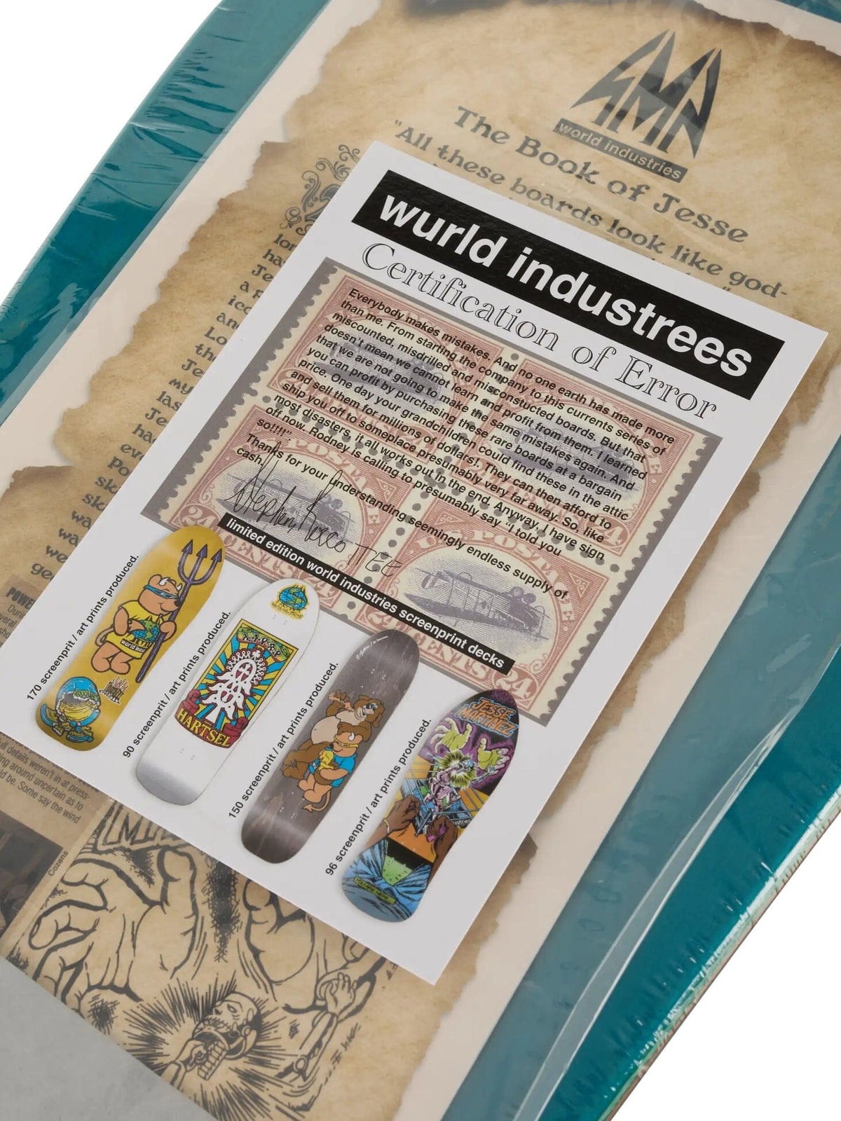 World Industries Jesse Martinez Rock'em Sock'em Screened Deck LTD 10.1 decks World Industries 