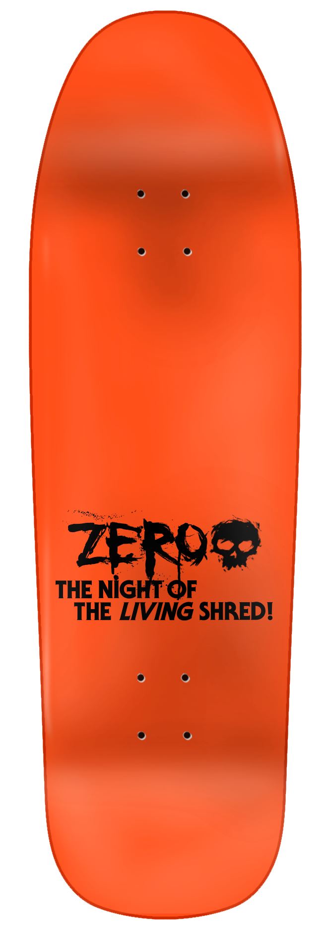 Zero Night of the Living Shred Shaped Deck 9.5 decks Zero 