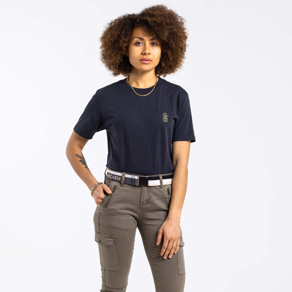 Arcade Sierra Stretch Belt Black/Blush Belts Arcade 