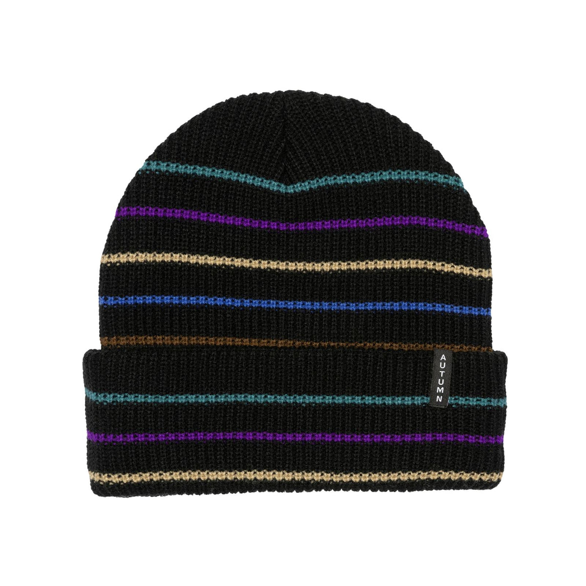 Autumn Multi Stripe Beanie 2024 Black beanies Autumn 