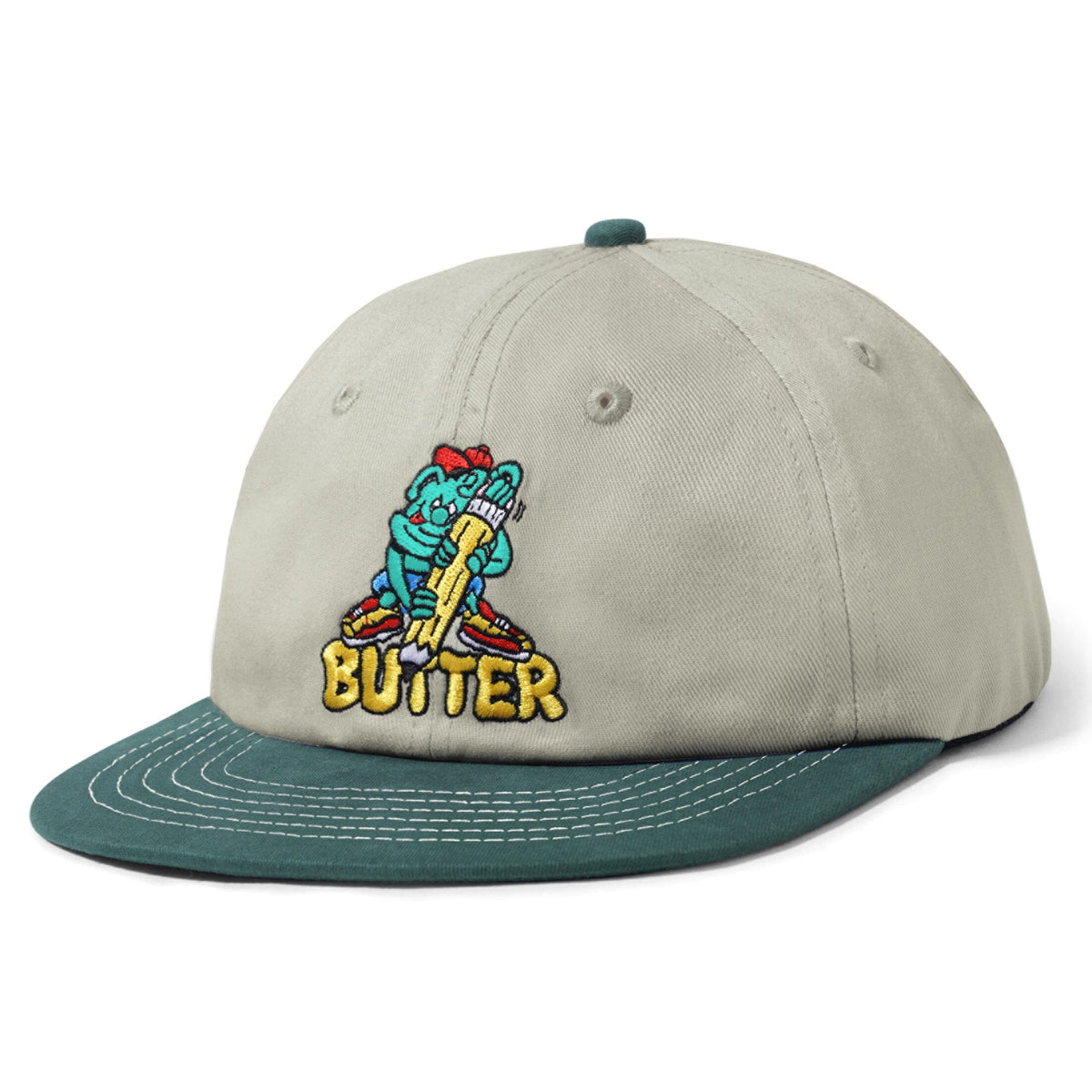 Butter Goods Martian 6 Panel Cap Khaki/Forest hats Butter Goods 