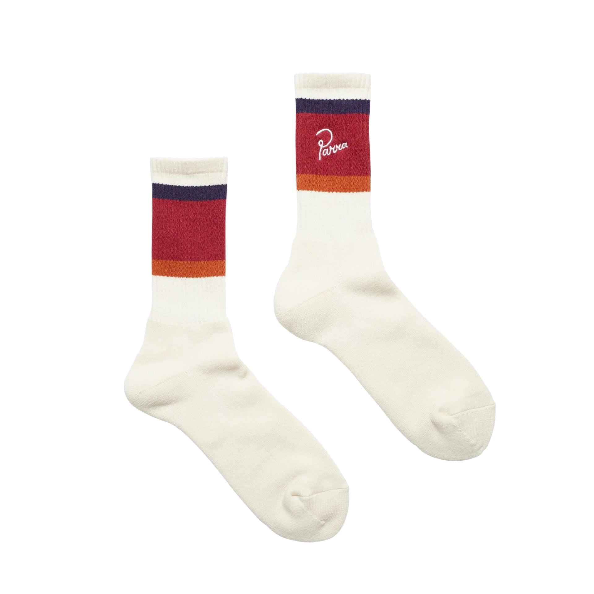 by Parra Script Logo Crew Socks Off White socks by Parra 