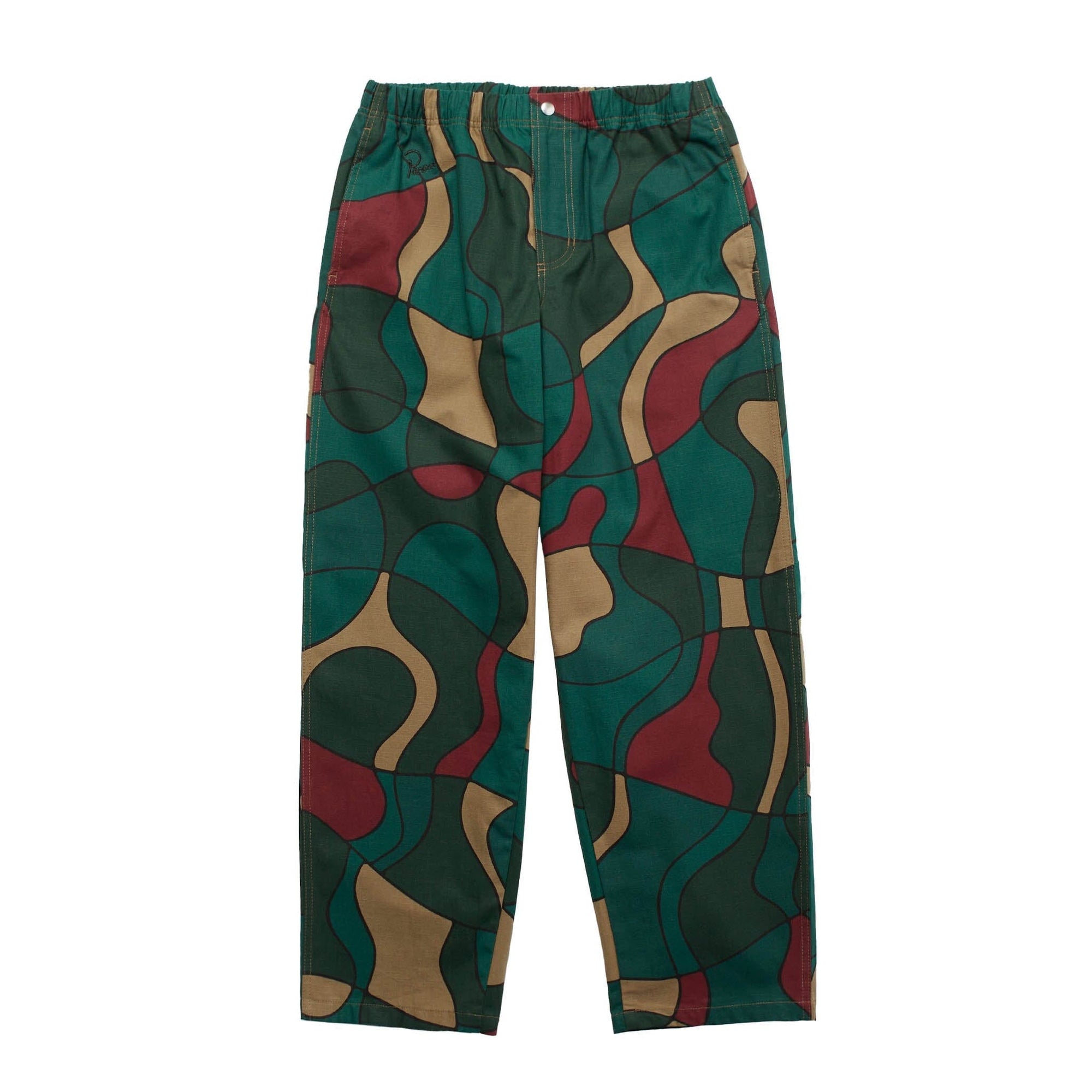 by Parra Trees in Wind Relaxed Pant Camo Green Pants by Parra 
