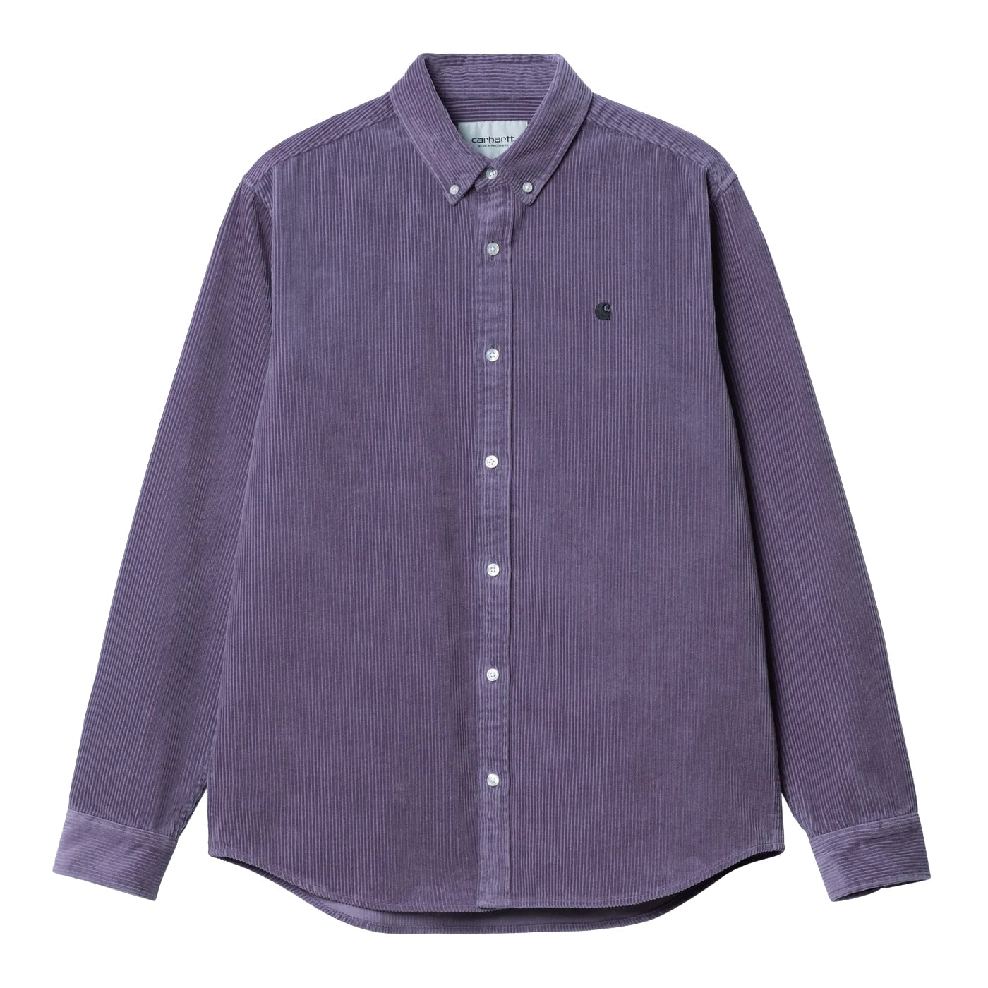 Carhartt WIP L/S Madison Cord Shirt Glassy Purple/Black shirts Carhartt WIP 
