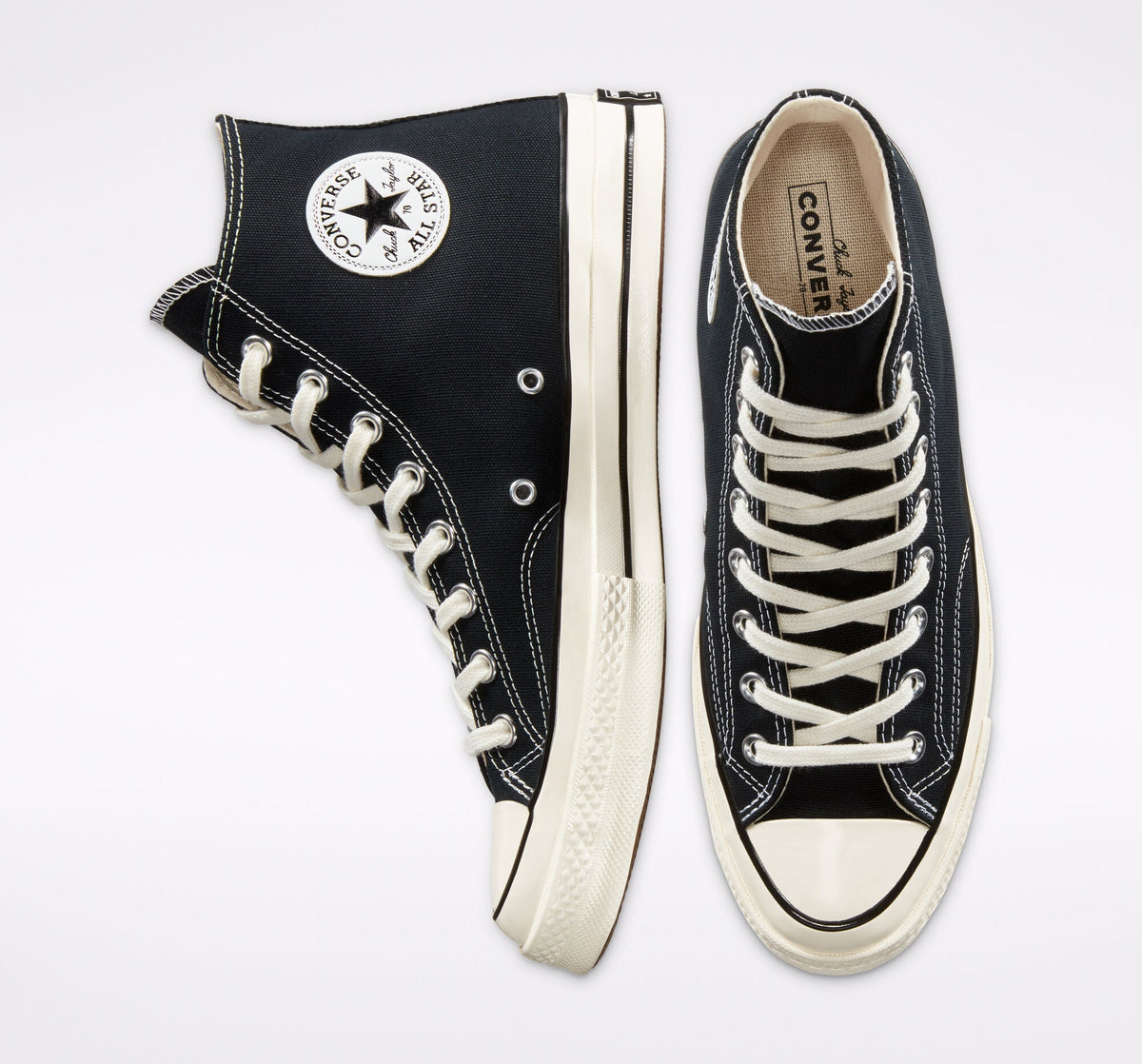 Converse Chuck 70 Hi Black/Black/Egret footwear Converse 