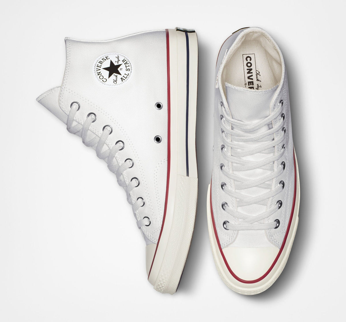 Converse Chuck 70 Hi White/Garnet/Egret - Coureur Goods