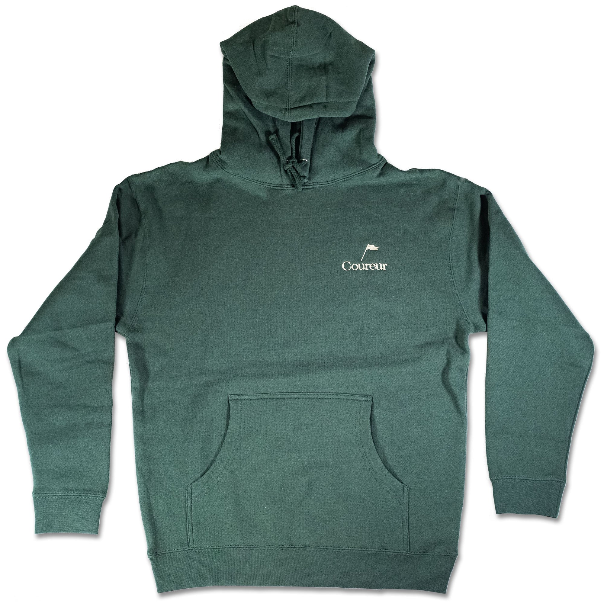 Coureur Goods Pennant EMB Hoodie Alpine Green hoodies Coureur Goods 