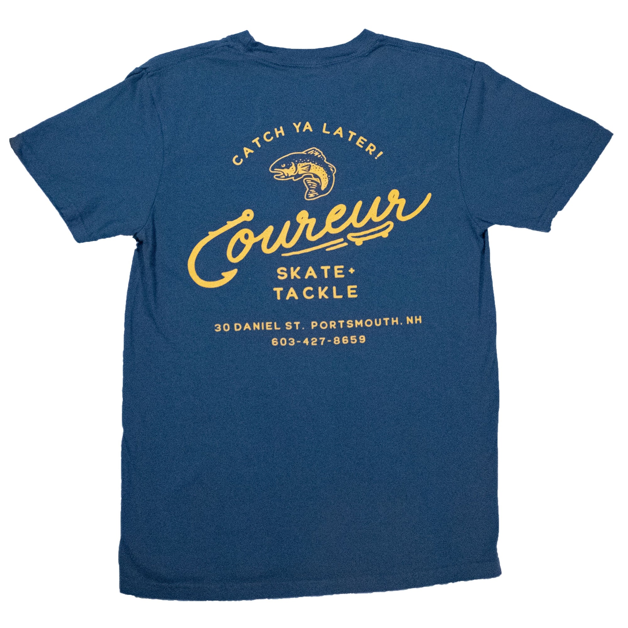 Coureur Goods Skate and Tackle Shop Tee Midnight tees Coureur Goods 