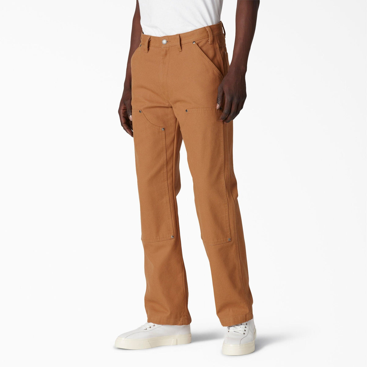 Dickies Double Front Duck Pant Stonewashed Brown Duck Pants Dickies 