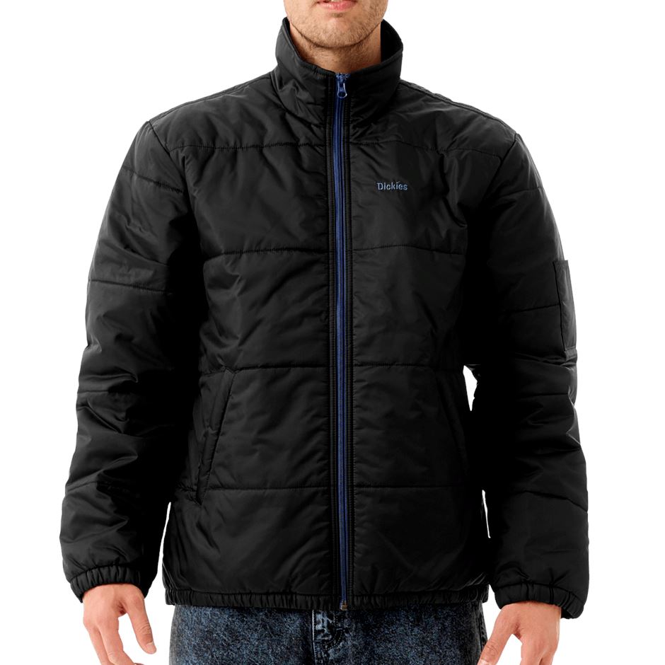 Dickies Tom Knox Full Zip Puffer Jacket Black jackets Dickies 