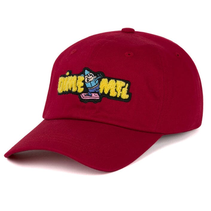 Dime Crayon Chenille Low Pro Cap Dark Red hats Dime 