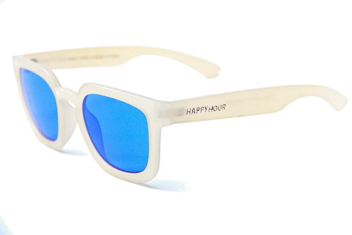 Happy Hour Wolf Pups Sunglasses Bone/Blue Lens Sunglasses Happy Hour 