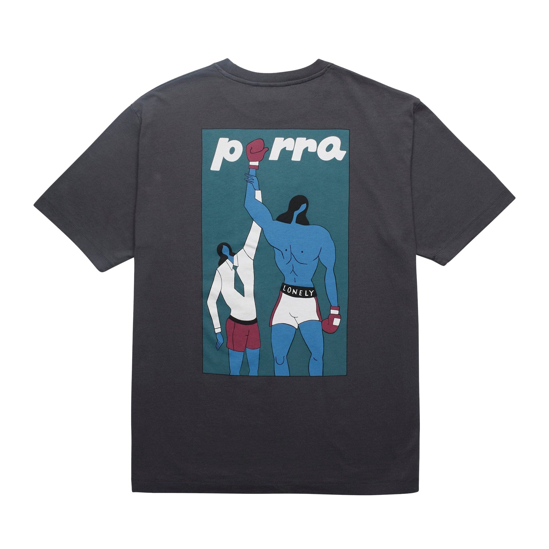 Parra Round 12 Tee Dark Grey tees by Parra 