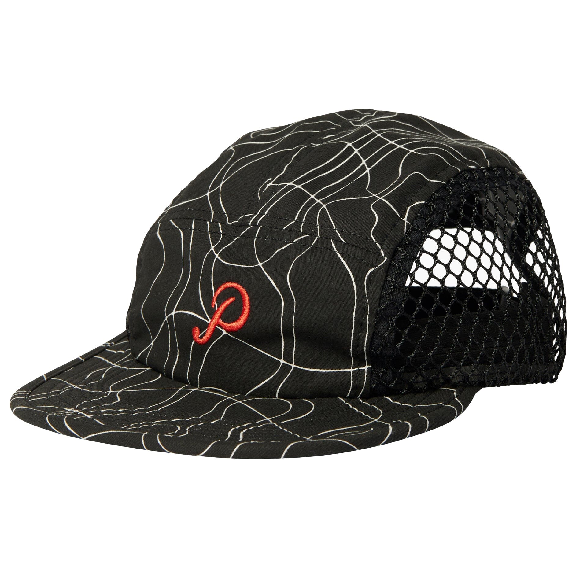 Parra Trees in the Wind Mesh Volley Hat Black hats by Parra 