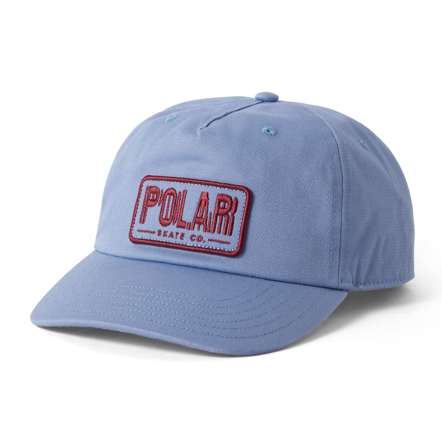 Polar Earthquake Patch Cap Oxford Blue hats Polar Skate Co 