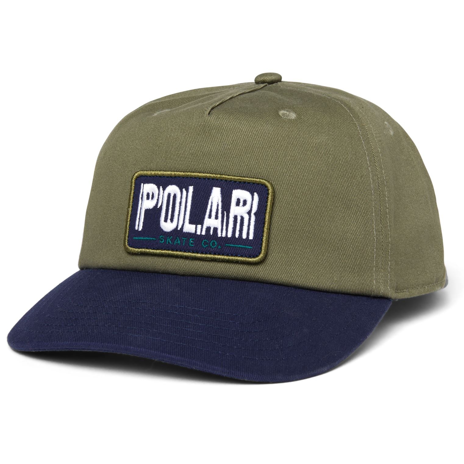 Polar Earthquake Patch Cap Uniform Green hats Polar Skate Co 