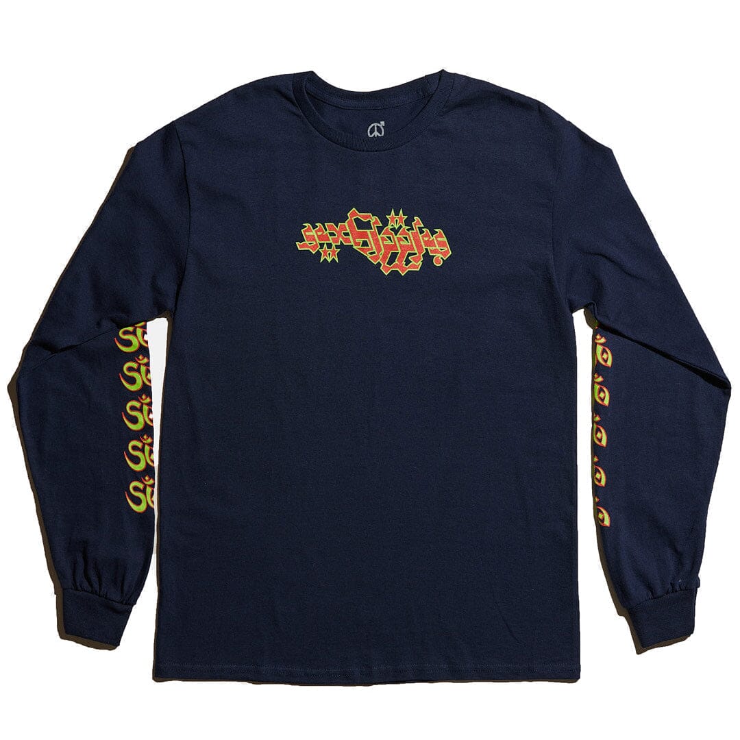 Sexhippies Saves You L/S Tee Navy tees Sexhippies 