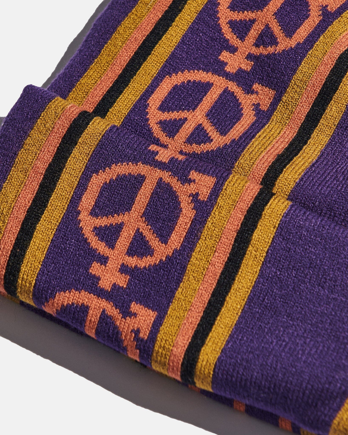 Sexhippies Vert Stripe Beanie Purple beanies Sexhippies 