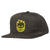 Spitfire Bighead Snapback Hat Charcoal/Yellow hats Spitfire 