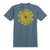 Spitfire Classic 87 Swirl Tee Stone Blue/Yellow tees Spitfire 