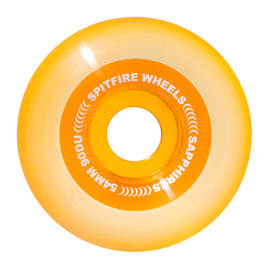 Spitfire Sapphires Wheels Clear Orange 90D 54MM wheels Spitfire 
