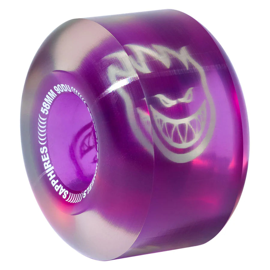 Spitfire Sapphires Wheels Clear Purple 90D 58MM wheels Spitfire 