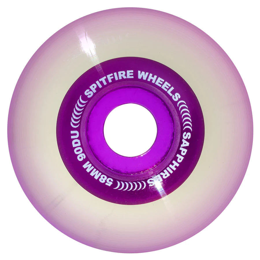 Spitfire Sapphires Wheels Clear Purple 90D 58MM wheels Spitfire 