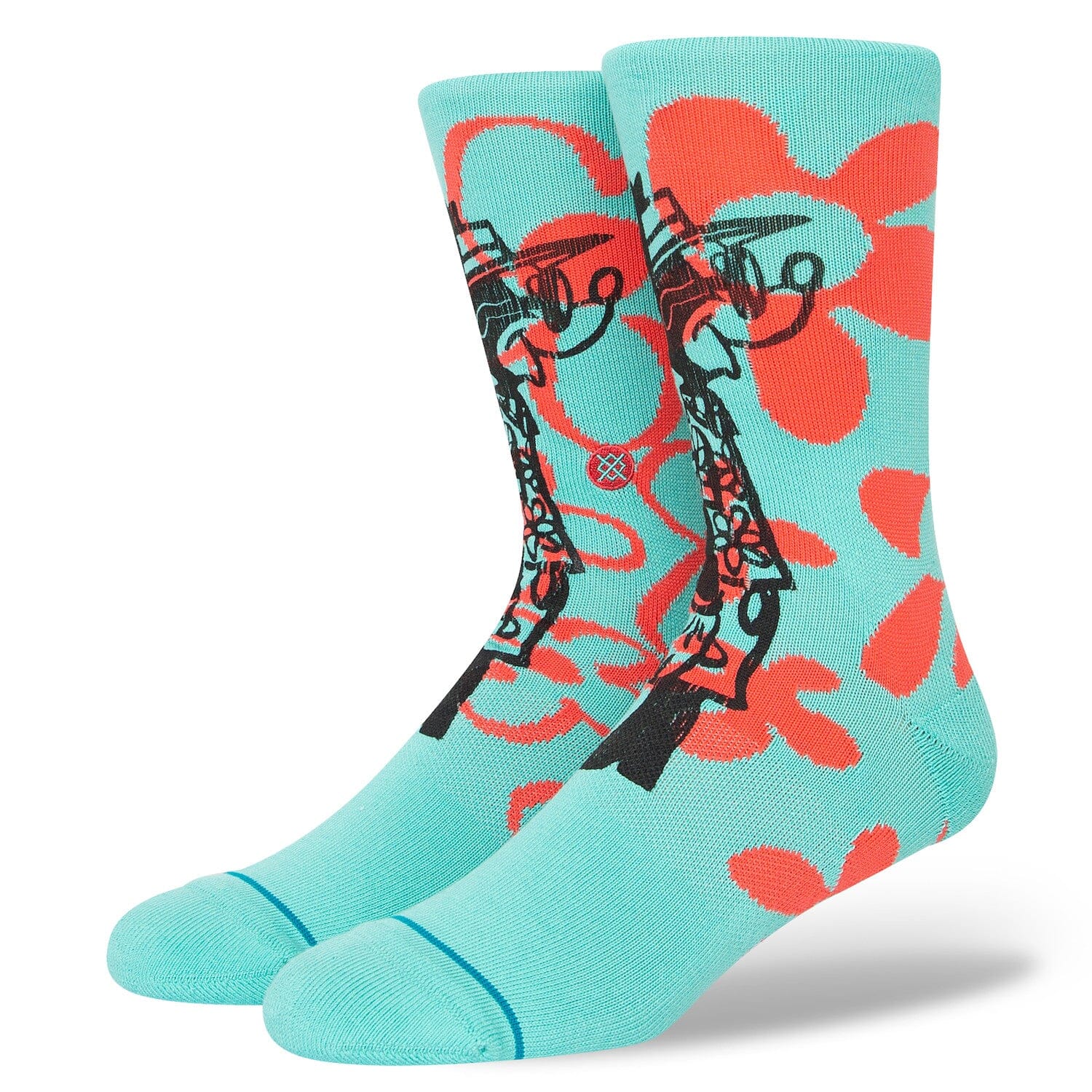 Stance Surf Check by Russ Pope Sock Blue Socks Stance 