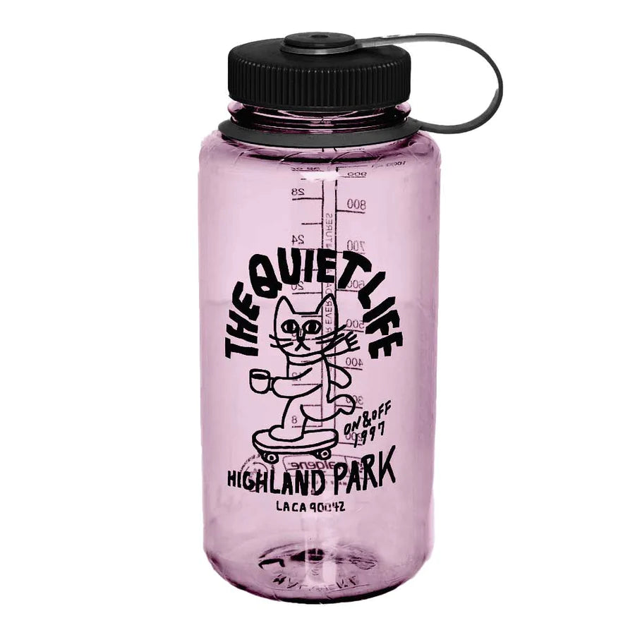 The Quiet Life Skating Cat Nalgene Bottle Pink accessories The Quiet Life 