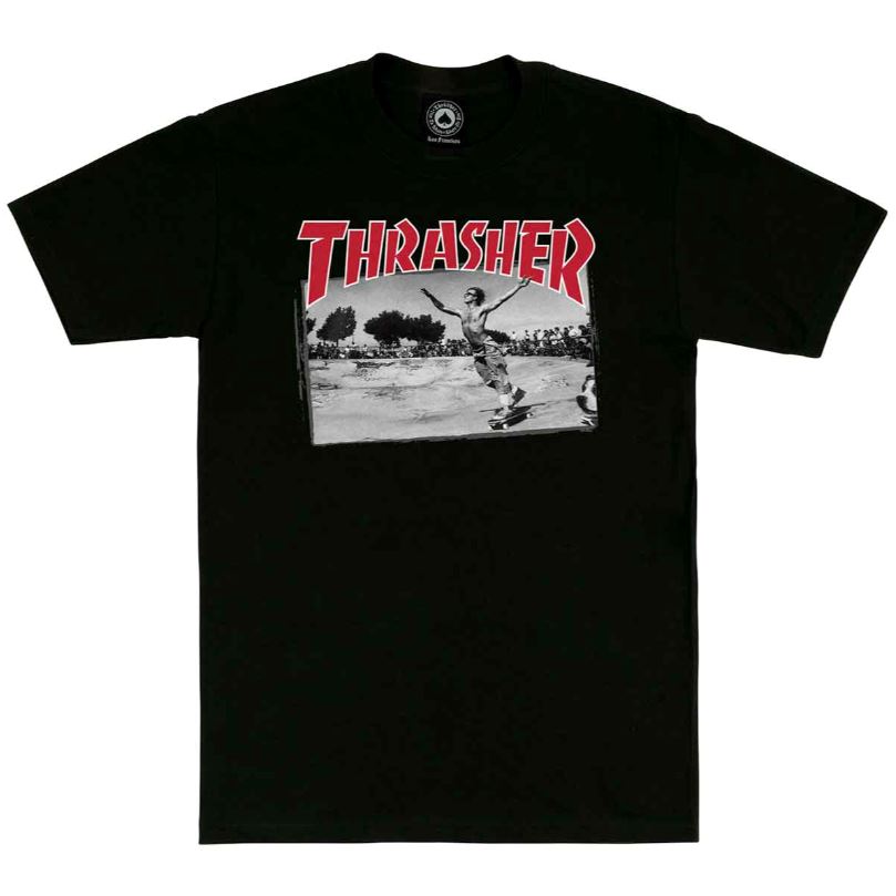 Thrasher Jake Dish Tee Black tees Thrasher Magazine 