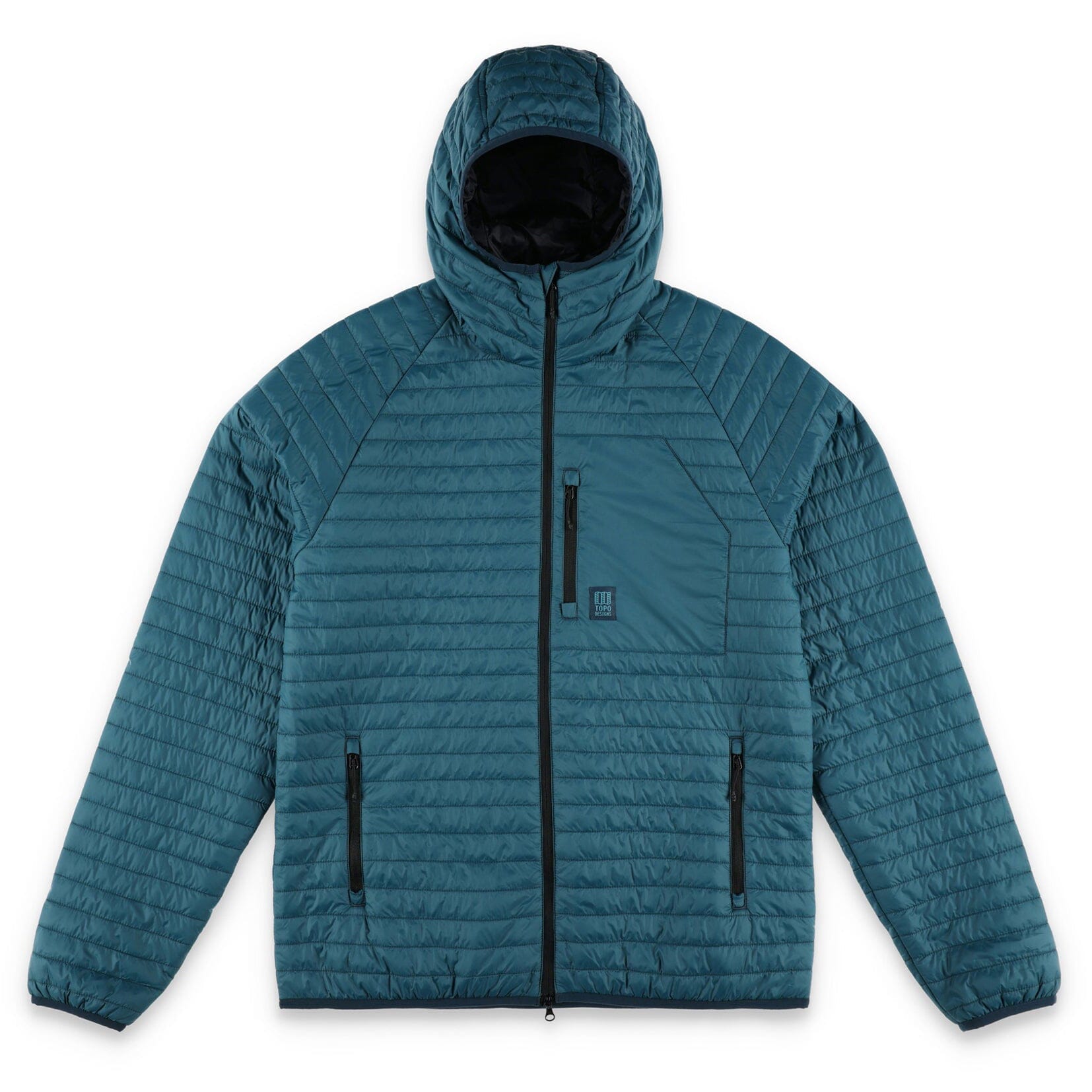 Topo Designs Global Puffer Hoodie Pond Blue jackets Topo Designs 