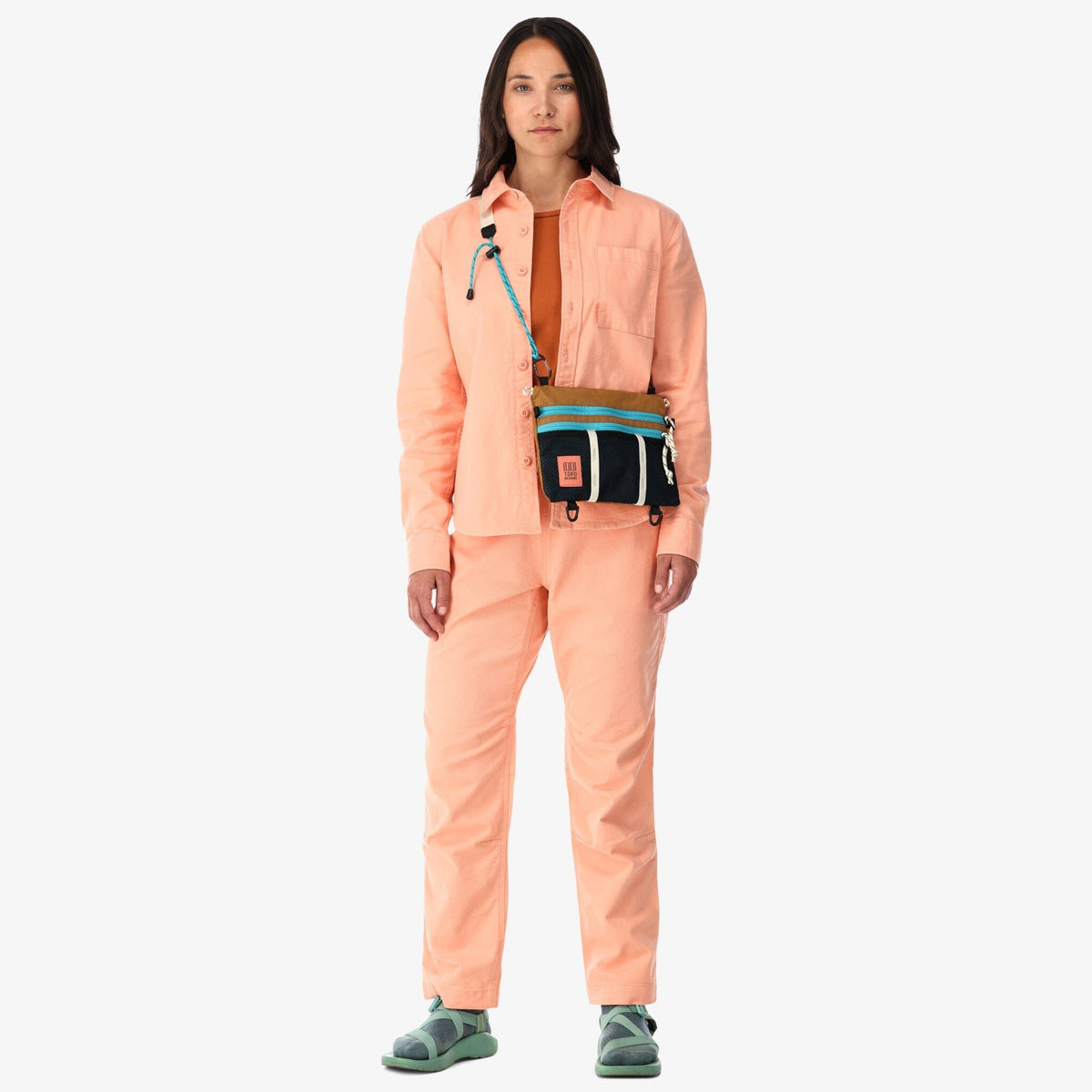 Topo Designs Mountain Accessory Shoulder Bag Olive/Burgundy bags Topo Designs 