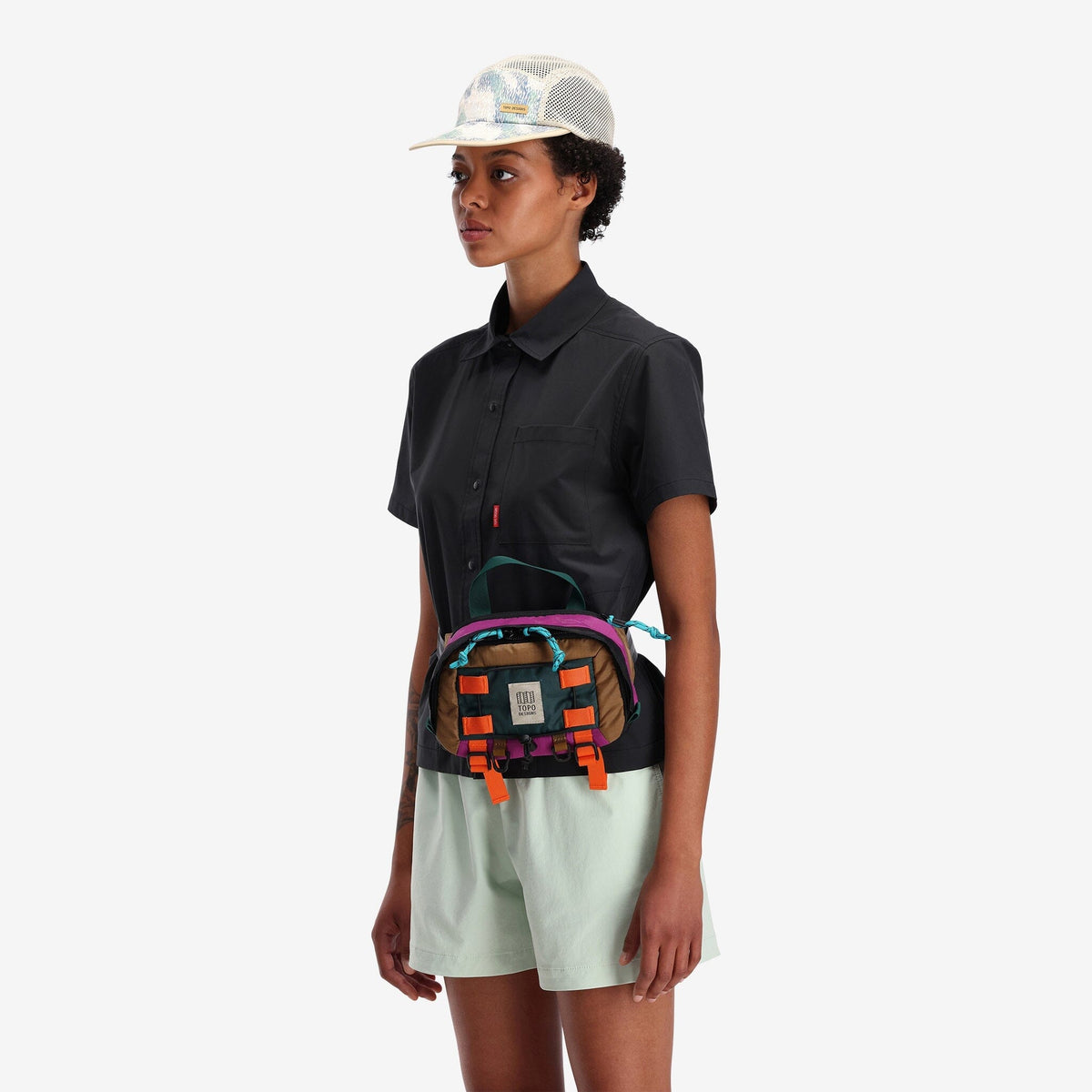 Topo Designs Mountain Hip Pack Botanic Green/Grape bags Topo Designs 